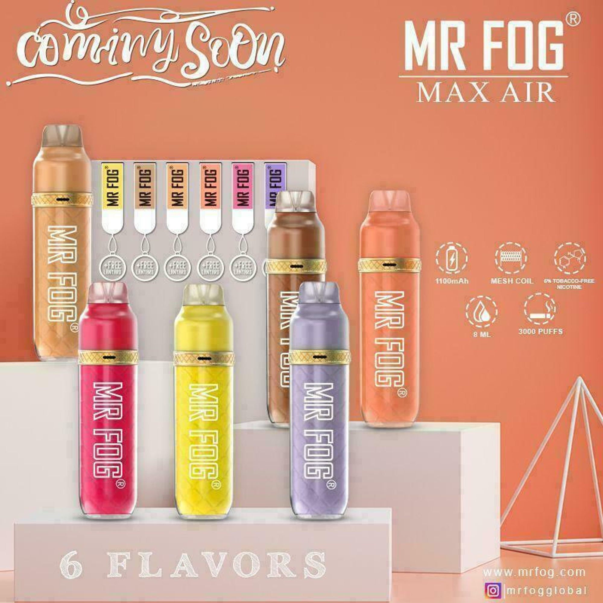 MR FOG MAX AIR 3000Puffs 一次性電子煙 vape