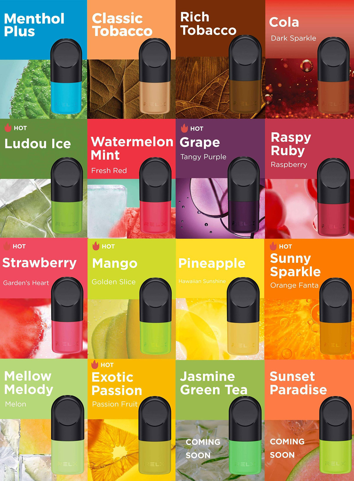 Relx五代悦刻 infinity 無限煙彈 通用Relx 4, 5代主機及通用機