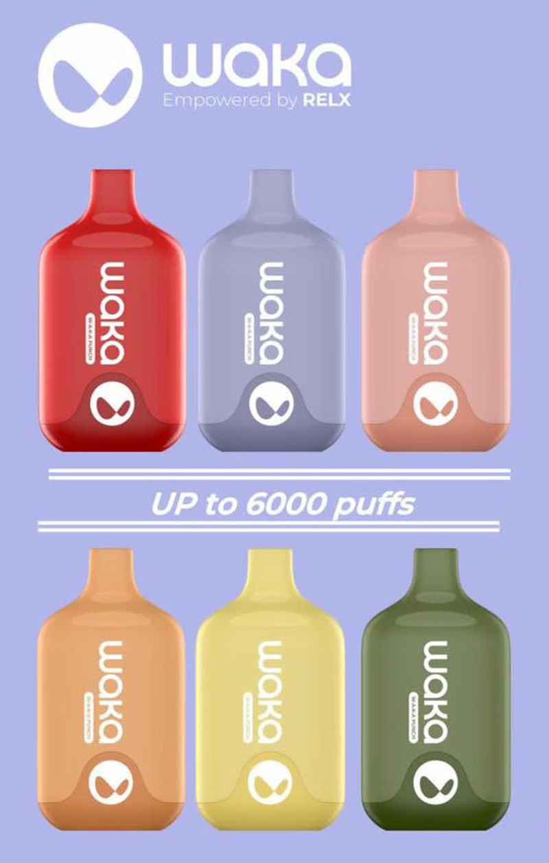 Waka 6000口 一次性電子煙 12ml 買5送1 送隨機口味 5 WAKA d F3 1