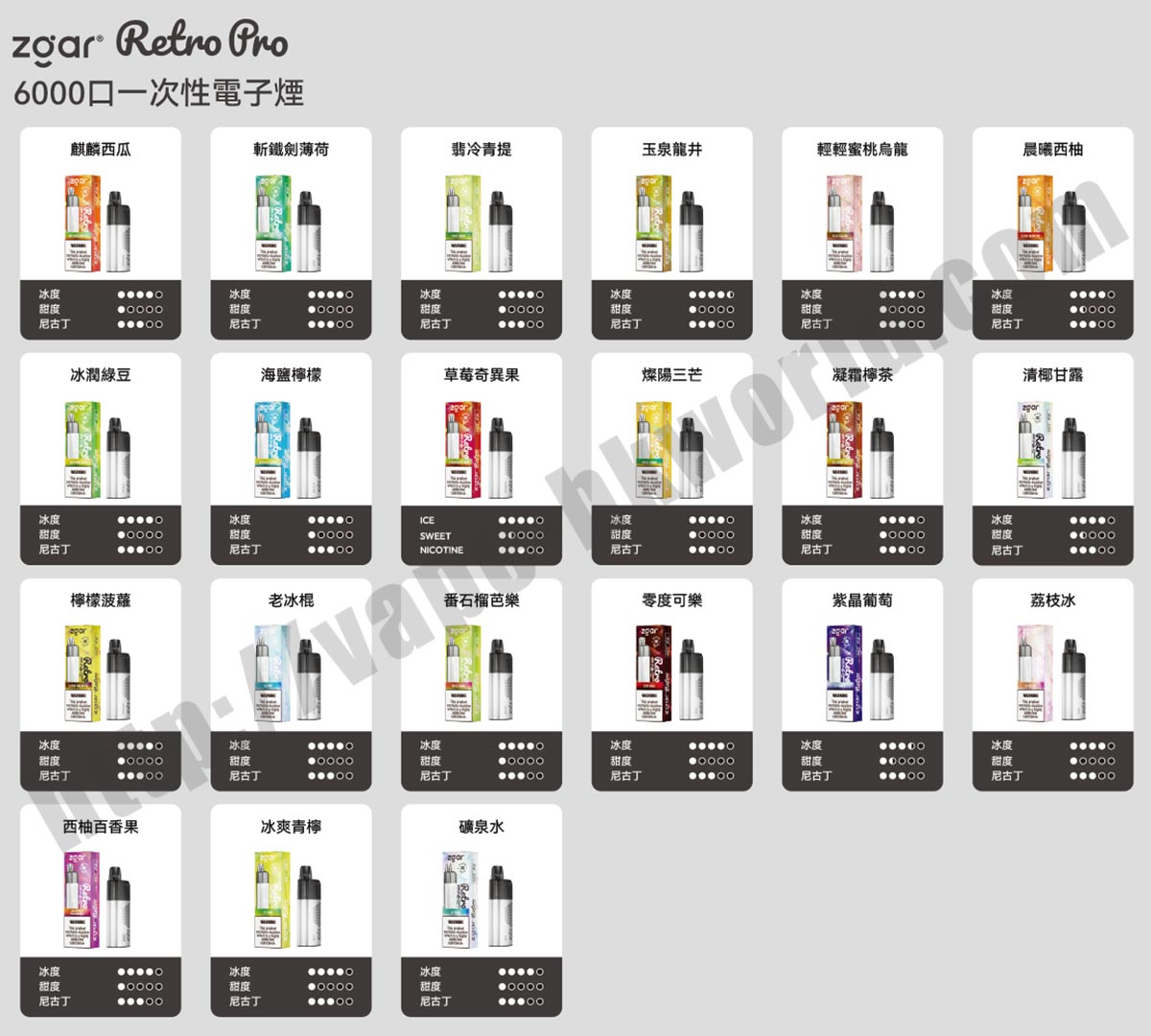 zgar-retro-6000 vape 電子煙